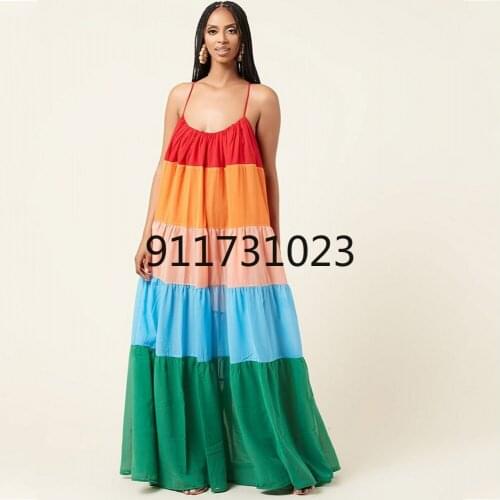 2021 Summer Sleeveless New Africa Clothes Dashiki Patchwork Ankara Bazin Traditional Robe Long Dress African Dresses For Women