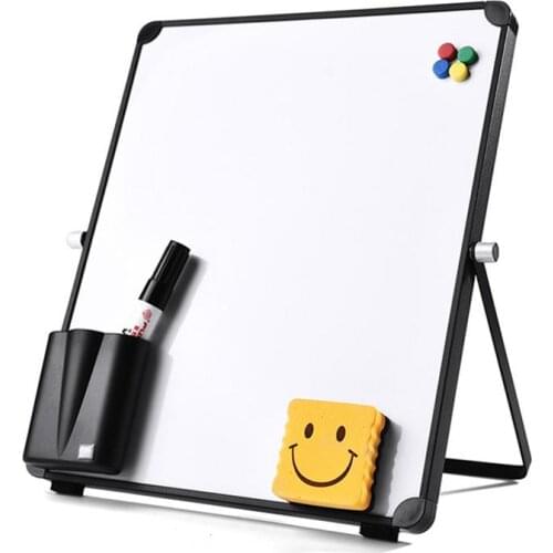 Magnetic White Board Dry Erase Set With Stand Smooth Durable White Board Set Multi-use Board For Online Lessons Office