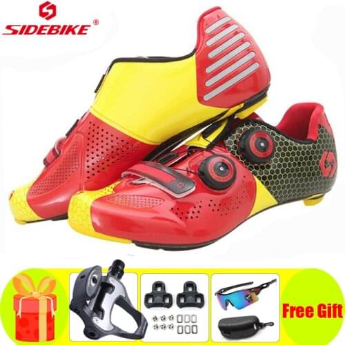 Sidebike 2021 New Road Cycling Shoes Sapatilha Ciclismo Ultralight Self-Locking Professional Bicycle Bicicleta Sneakers