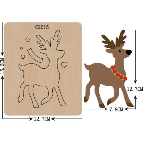 New deer Wooden die Scrapbooking C2015 Cutting Dies