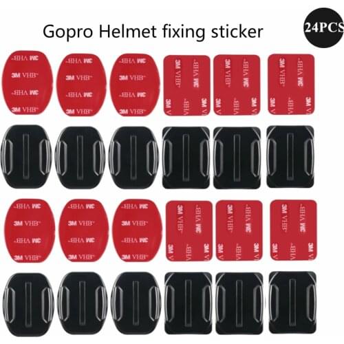 Flat Curved Adhesive Mounts Sticker Mount for GoPro Hero 9 8 7 6 5 SJCAM Action Camera Go Pro Accessories