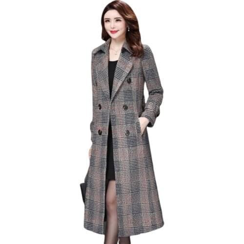 Qpipsd Women's Plaid Coats