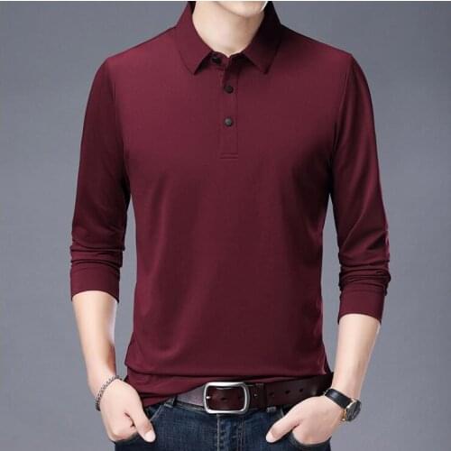 RICHARDROGER Long Sleeve Polos For Men