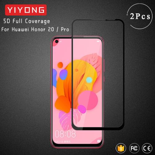 YIYONG 9D Full Cover Glass For Huawei Honor 20 Pro 10 Lite 10i 20s Tempered Glass Screen Protector For Huawei Honor View 20 V20