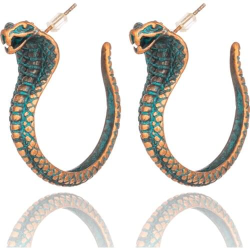 India Ethnic Cobra Dangle Drop Earrings for Women Female 2019 New Bohemian Trendy Party Earring Hanging Jewelry Accessories Gift