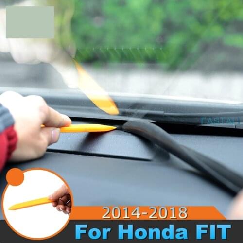 For Honda FIT JAZZ 2014-19 Front windshield soundproofing strip instrument panel seam sealing silicone strip Car accessories