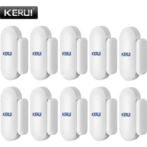 10 PCS New Wireless Mini Door Window Magnetic Sensor Detectors 433MHz Smart Home Security Anti-Tamper For GSM WIFI Alarm System