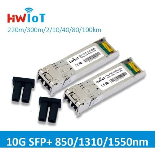 10G SFP+ Single Mode Duplex LC 2~100km 1310nm 1550nm Transceiver Module FP DFB EML Transmitter Cisco Full Compatible