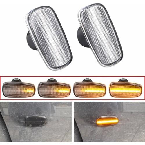 2x Dynamic Led Front Fender Side Marker Light Turn Signal Lamp For Lexus IS200 IS300 LS430 Toyota RAV4 Prius Kluger Crown Wish