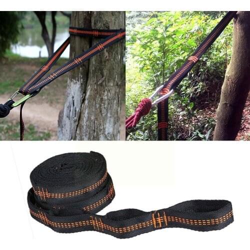 4 Colors Camping Hammock Straps 2m Outdoor Garden Reinforced Rope Strength For Hammock Firm High Polyester Accessories Hamm G2I1