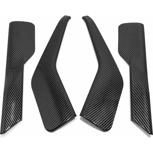 For Ford Explorer 2020 2021 Car Accessories Interior Decoration ABS Carbon Fiber Door Side Inner Armrest Cover Trim 4pcs