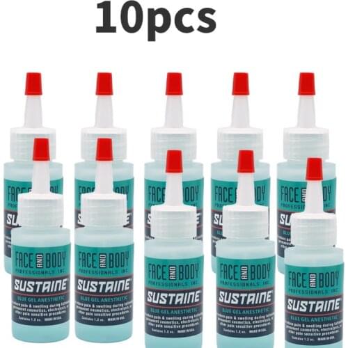 4% Sustaine Blue Gel FACE AND BODY Permanent Makeup Eyebrow Lip Beauty Care Cream For Tattoo Microblading 1.2OZ