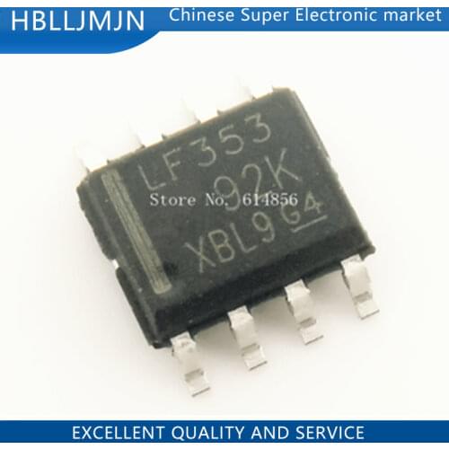 50PCS LF353DR LF353 SOP-8