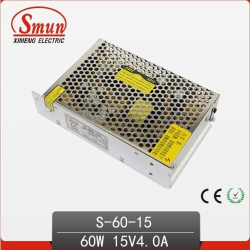 60W 15V 4A Switching Power Supply LED Driver For LED Strip Light Lamp AC220V To DC