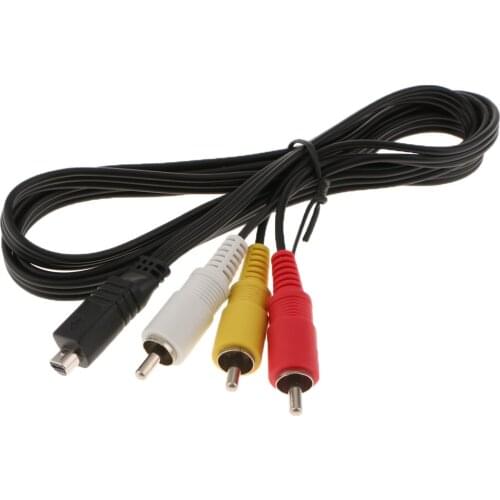 AV A/V TV Video Cable Cord for DCR-PC55/b DCR-SR82 DCR-HC22 DCR-HC85