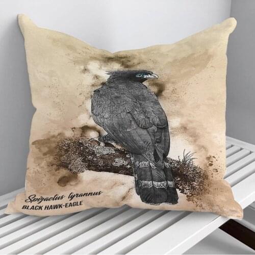 Black hawk eagle Throw Pillows Cushion Cover On Sofa Home Decor 45*45cm 40*40cm Gift Pillowcase Cojines Dropshipping