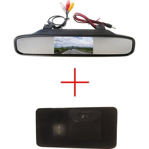 Color CCD Car Rear View Camera for BMW E81 E87 E90 E91 E92 E60 E61 E62 E63 E64 X5 X6 with 4.3 Inch Rear view Mirror Monitor