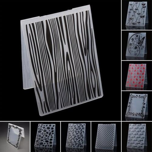 DIY Scrapbooking Dekor Stencil Embossing Folder Template Paper Album Making Tool