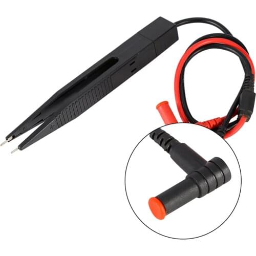 SMD Inductor Tester Clip Probe Tweezers for Resistor Multimeter Capacitor Meter Clip Probe for SMD Components Capacitor Measure