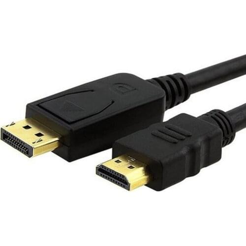 DisplayPort to HDMI-compatible Cable 1.8M 1080P Display Port DP to HDMI-compatible Cable for Connecting Laptop to Projectors