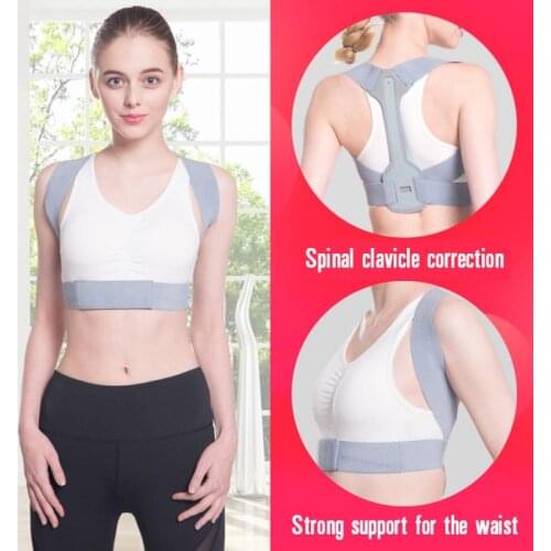 Posture Lumbar Corrector Adjustable Back Supporter Belt Clavicle Spine Shoulder Back Orthopedic Brace Belt Back Support Bands