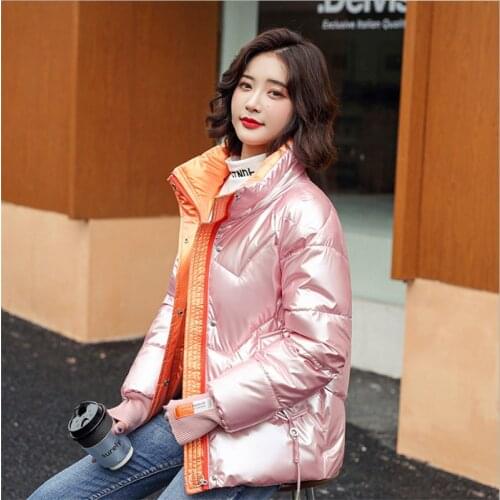 2021 New Women Winter Jacket Female Short Cotton Lightweight Warm Ladies Coat Tops Coat