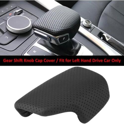 New LHD Automatic Gear Shift Knob Cap Cover for Audi A4 A5 Q5 Q7 Left Hand Drive Car Accessories