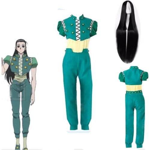 Hunter X Hunter - Illumi Zoldyck Irumi Zorudikku Cosplay Costume Halloween Party Uniform Suit Custom Made Any Size