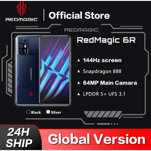 Global Version Nubia RedMagic 6R Gaming MobilePhone Snapdragon 888 Octa Core 6.67 Inch 64MP Quad Camera Red Magic 6R Gaming Phon