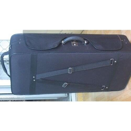 Strong black violin case for 4pcs violins.4 bow holders #6782