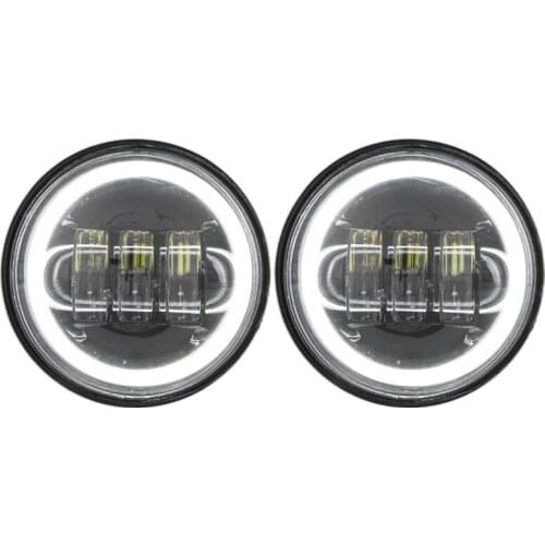 1 Pair 4.5 4 1/2 inch LED Passing Fog Light 30W LED Driving Auxiliary Lamps for Motorcycles Motorbikes Touring Softail Heritage