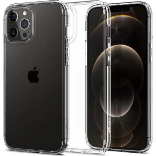 Clear Case Cover Ultra Hybrid Case for iPhone 12 Pro Max (6.7") - Clear Hard Back Panel+Flexible Bumper Hybrid Cases