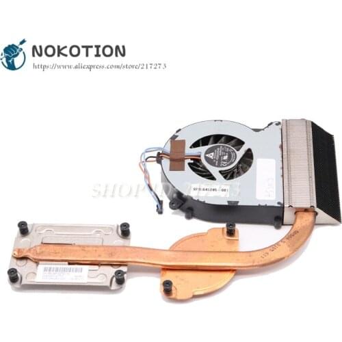 NOKOTION Radiator For HP Probook 4530S Laptop heatsink cooling fan 646285-001 646283-001 6043B0092701