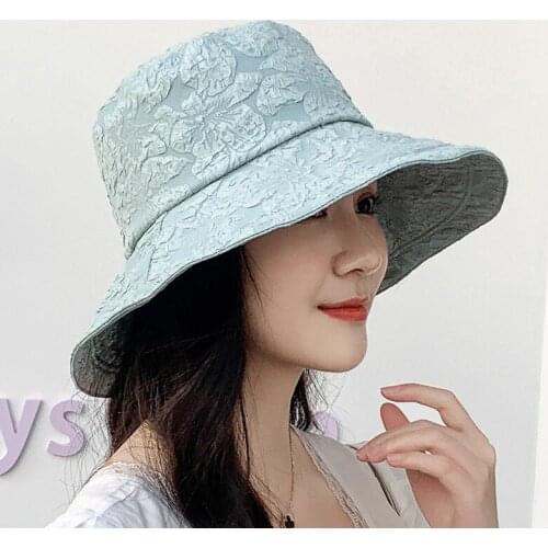 Lace fisherman hat summer Korean style washbasin hat outdoor fashion sun hat hat women