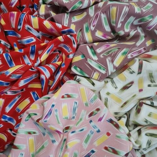 Sewing Fabric Chiffon DIY Cloth Stretchy Fabric Holiday Fashion Dress Fabric Trouser Skirt Material