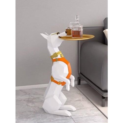 Nordic Creative Resin Sculpture Large Landing Dog Statue Ornaments Porch Living Room Home Accessories New home Gifts Decoration