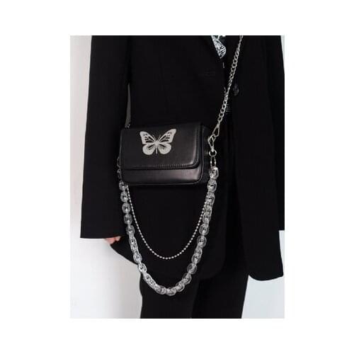 Cute Reflective Laser Butterfly Design Fashion Girls Handbag Shoulder Bag Tote Bag Crossbody Bag Women Casual Clutch Bag Bolsa