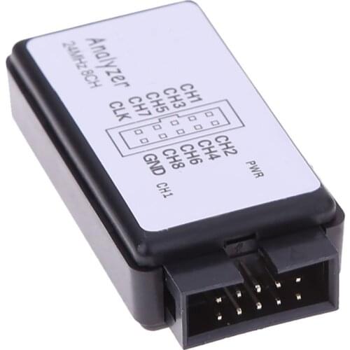 USB Logic Analyzer 24M 8CH Microcontroller ARM FPGA Debug Tool 24MHz, 16MHz, 12MHz, 8MHz, 4MHz, 2MHz