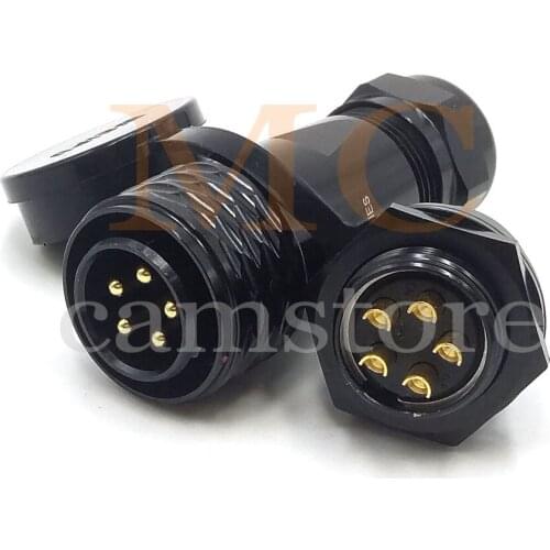 WEIPU SA20 5Pin Electrical Equipment Circular Industrial Waterproof High-Voltage Connector (5 pin)