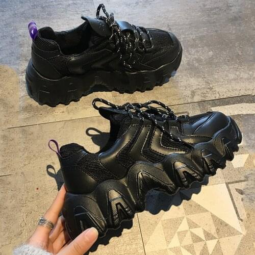 Women Chunky Dad Shoes 2020 New Women Sneakers Fashion Platform Sneakers Casual Ladies Shoes Women Trainers Platform Wedges Shoe