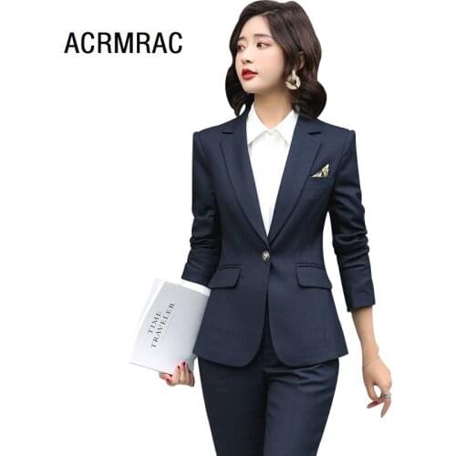 Women suits Slim autumn winter Blazers Pants OL Formal Business Women pants suits Women set suits 992