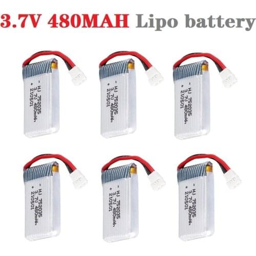 1/2/3/5pcs H31 Battery 3.7V 480mAh Rechargeable Battery for H107 H31 KY101 E33C E33 RC Drone Spare Parts