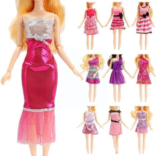 1Pcs Doll Fashion Outfits Daily Wear Casual Dress Shirt Gift For Your Dollhouse Best Clothes Accessories Kids Skirt For Dol D2F3
