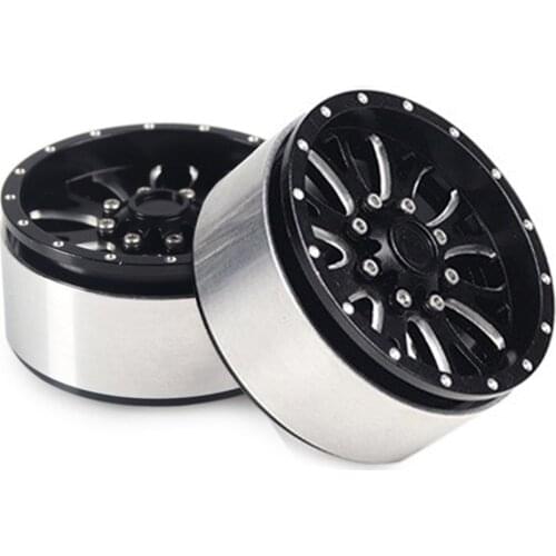 2.2 Beadlock Aluminum Alloy Wheel Rim Hub for 1/10 RC Crawler Traxxas TRX4 TRX-4 Axial SCX10 90046 AXI03007