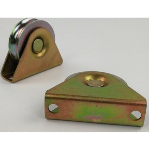 2.5 inch diameter 58mm,thickness17mm sliding gate roller/pulley/wheel with U-groove diameter 13mm and outer support. 4pcs/lot