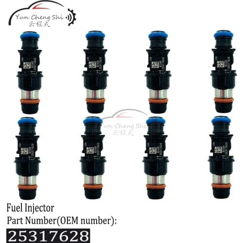 25317628 25320288 25320287 17113698 25323974 Fuel Injectors 8x For 1999-2007 Chevy GMC Cadillac/ 4.8L 5.3L 6.0L
