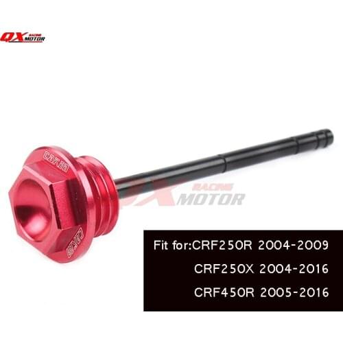 CNC CRF Engine Alloy Oil Dipstick Filter Plugs Fit CRF250R 04-09 CRF250X 04-14 CRF450X 05-14 Dirt Bike Motorcross Motorcycle