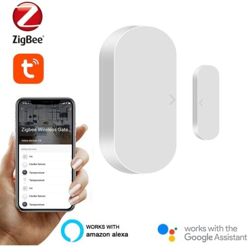 Tuya Smart ZigBee Door Window Contact Sensor Smart Home Wireless Door Detectors Open/Close APP Remote Alarm Controller