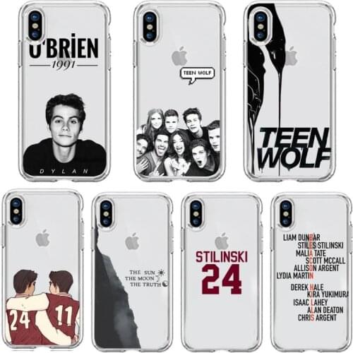 Dylan O'Brien Teen Wolf TV show cool Phone Case Transparent soft For iphone 5 5s 5c se 6 6s 7 8 11 12 plus mini x xs xr pro max