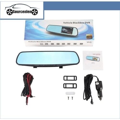 Full HD 1080P Camera Rear View Mirror Dashcam Registrator Dual Lens Automatic Car Video Recorder Camera Vehicle Car Dvrs